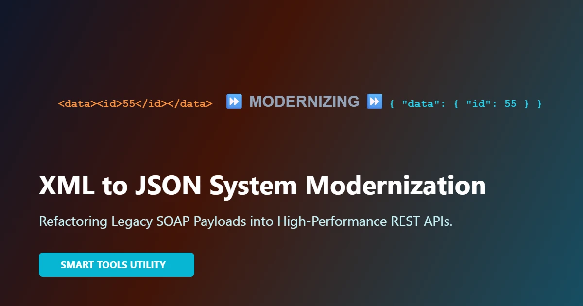Parsing Legacy XML Files into Lightweight JSON Payloads